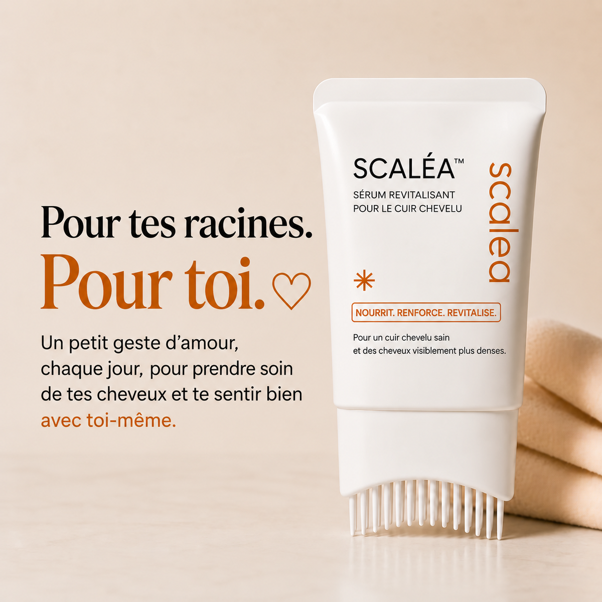 SCALÉA™ STOPPE LA CHUTE DES CHEVEUX. AIDE VOS CHEVEUX À REPOUSSER.