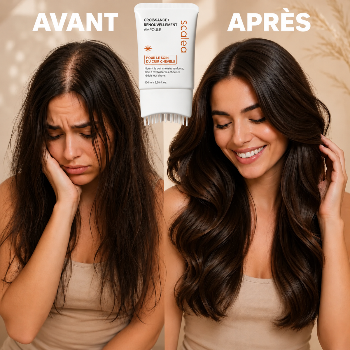 SCALÉA™ STOPPE LA CHUTE DES CHEVEUX. AIDE VOS CHEVEUX À REPOUSSER.